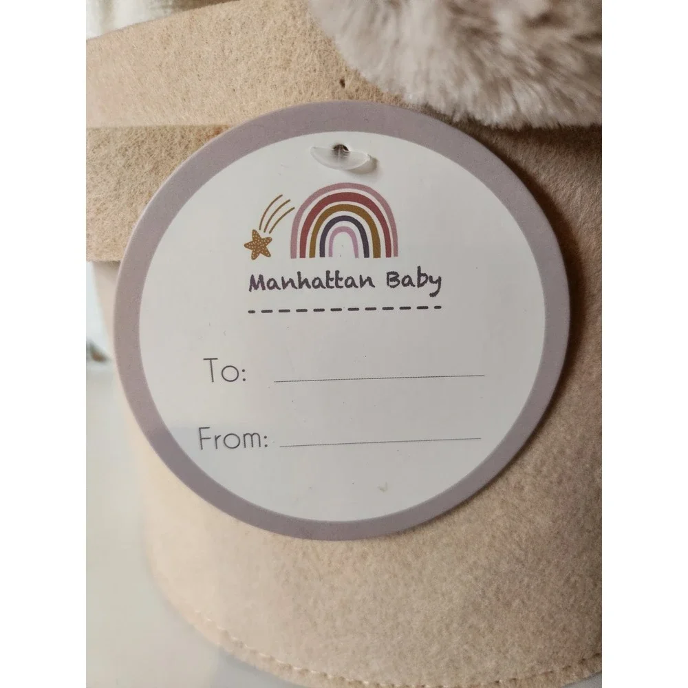 Brand New! Manhatten Baby Gift Set Plush Bear, Throw Blanket & Caddy  Great Gift